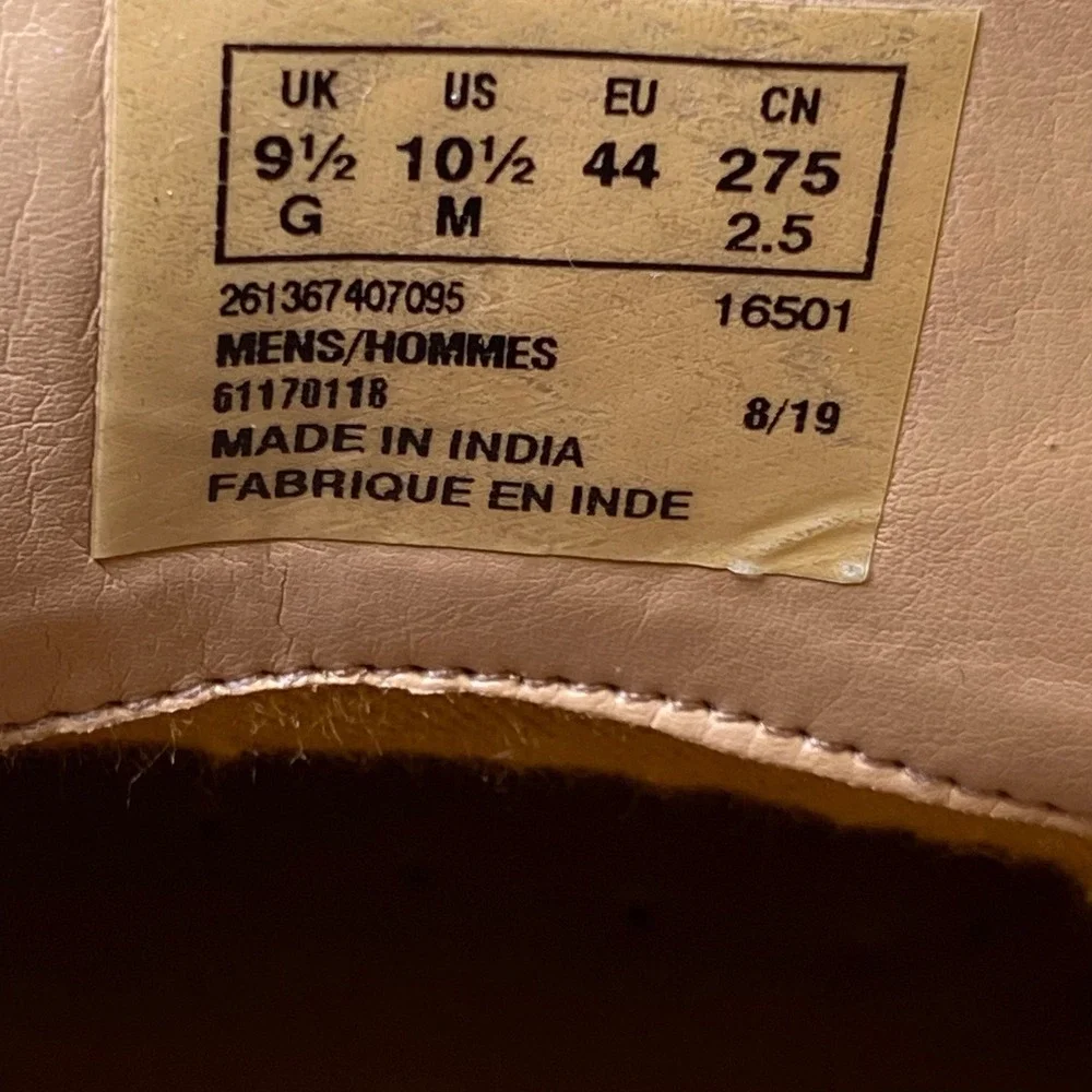 Clarks Mens 10.5 M Brown Leather Chukka Desert Boots Lace Up Casual Shoes